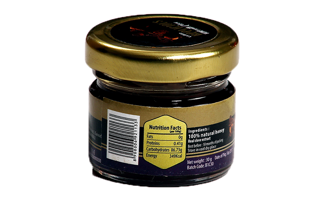 LivRite Beelicious Honey with Clove    Glass Jar  30 grams